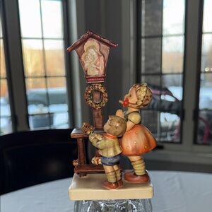 Porcelain figurine titled adoration by GOEBEL Hummel
